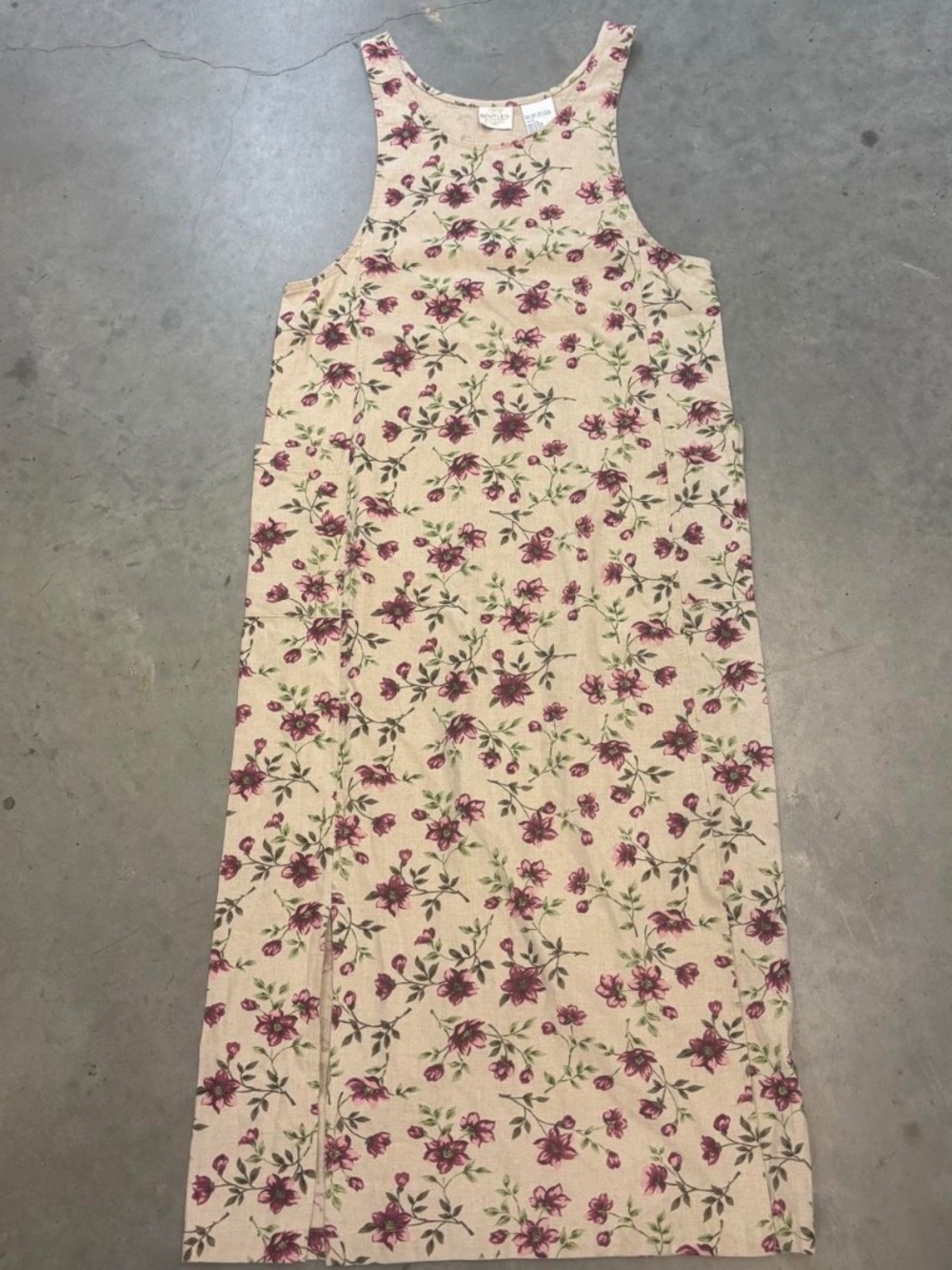 Vintage 90s Floral Button Dress